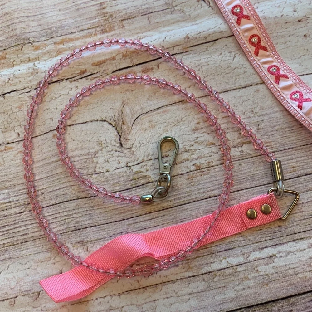 Dog Leashes/Collar Bundle • Breast Cancer Awareness💕